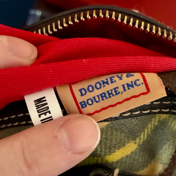 Dooney & Bourke Plaid Satchel - Picture 9 of 11